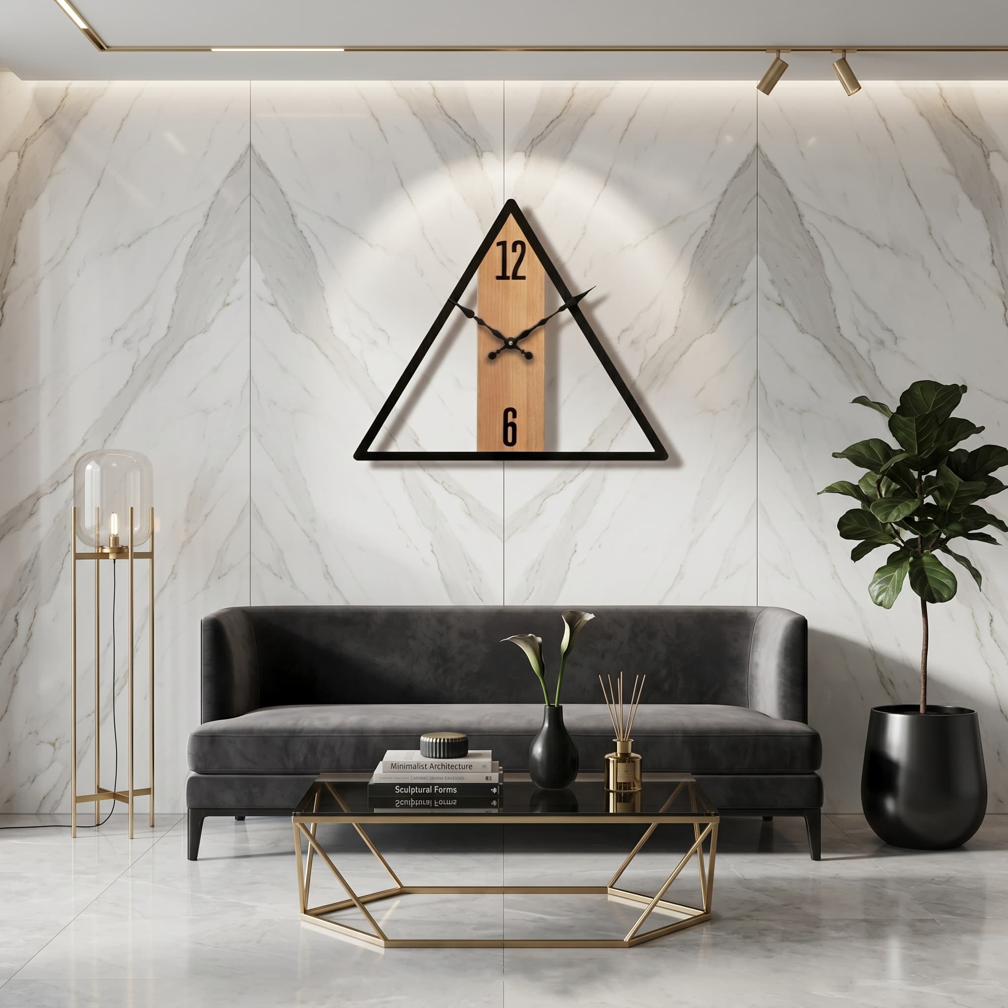 Triangle Axis Clock