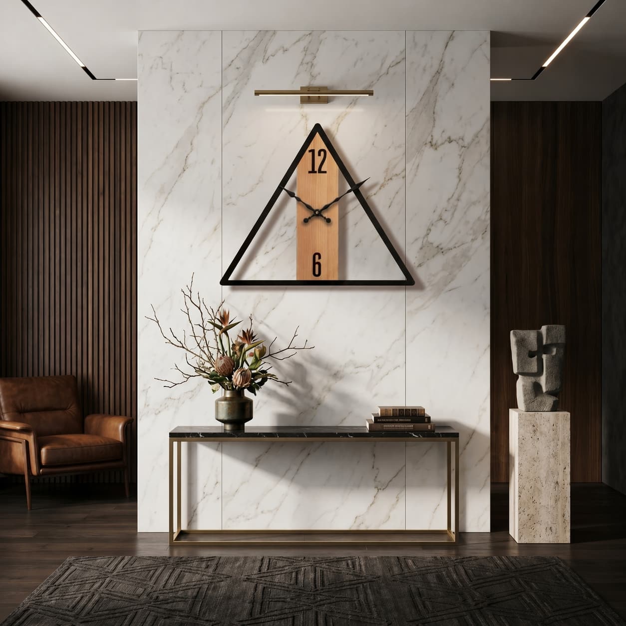 Triangle Axis Clock